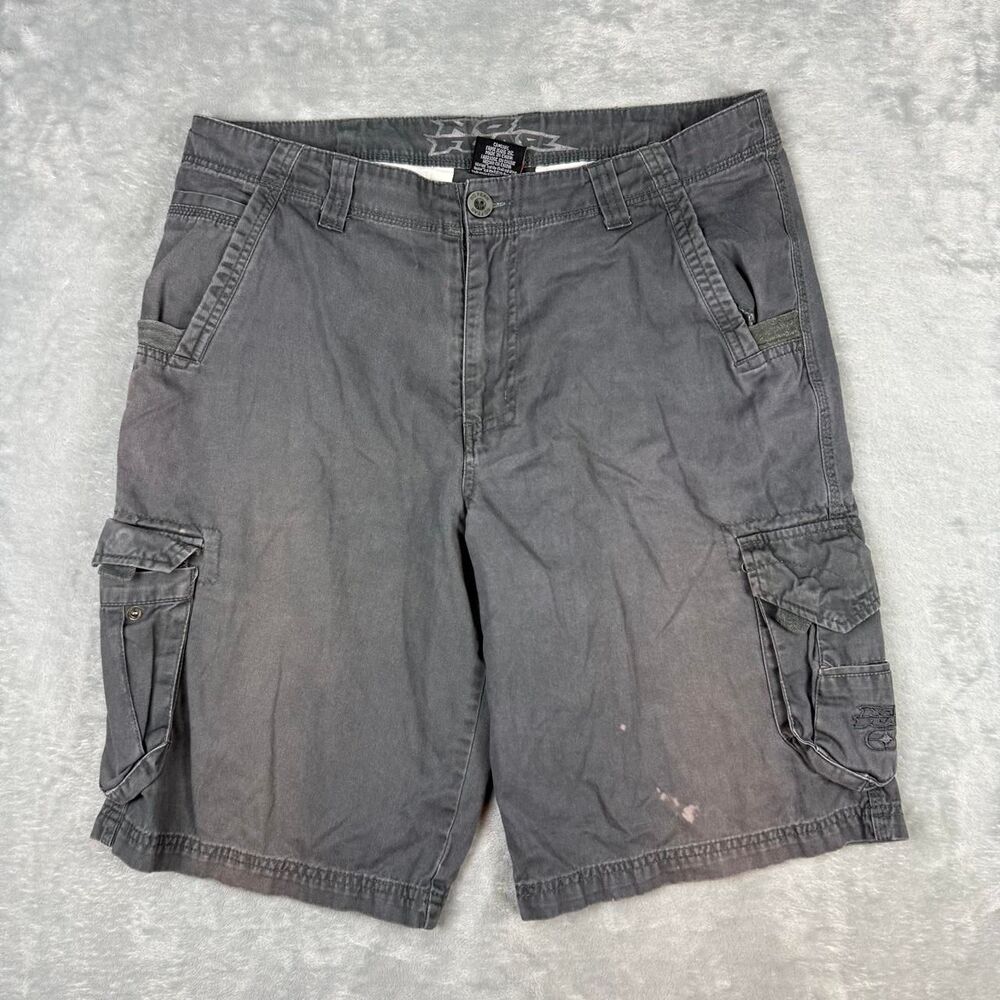 No-fear Men's Grey and Black Shorts